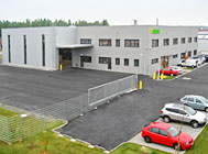 Firmengebäude der Kerbl Austria Handels GmbH in Poggersdorf, Österreich.