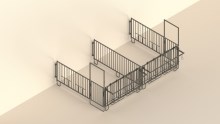 Modular fence stabling