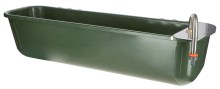 Long feeding trough with float valve