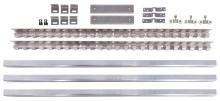mounting system for sideways movable strip curtain