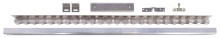 mounting system for sideways movable strip curtain