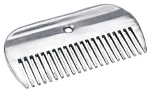 Mane comb, aluminium, 10 cm,